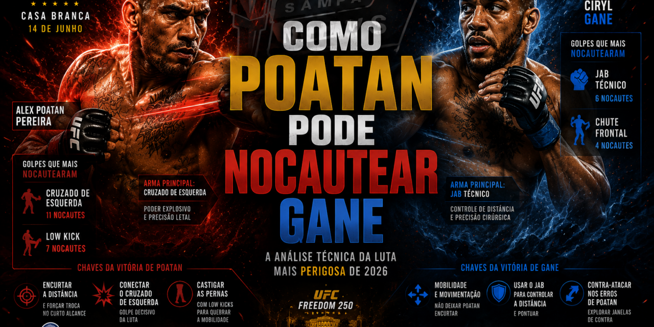 Análise técnica: como Poatan pode nocautear Ciryl Gane no UFC Freedom 250