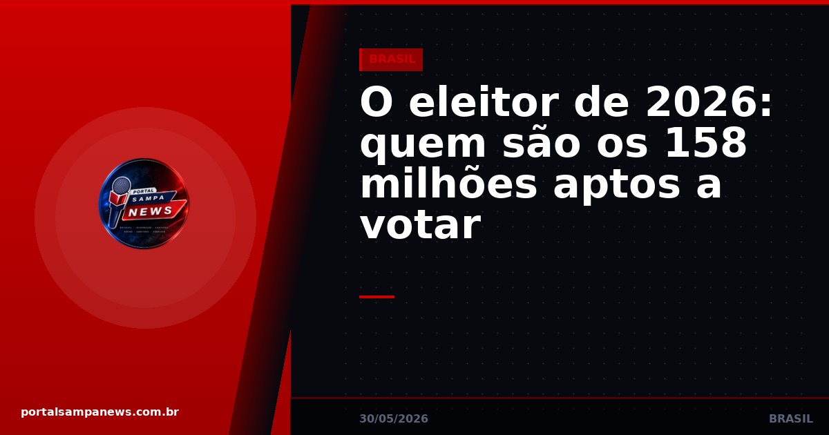 O eleitor de 2026: quem são os 158 milhões aptos a votar