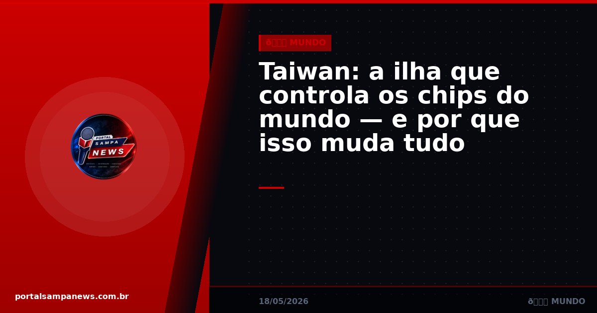 Taiwan: a ilha que controla os chips do mundo — e por que isso muda tudo