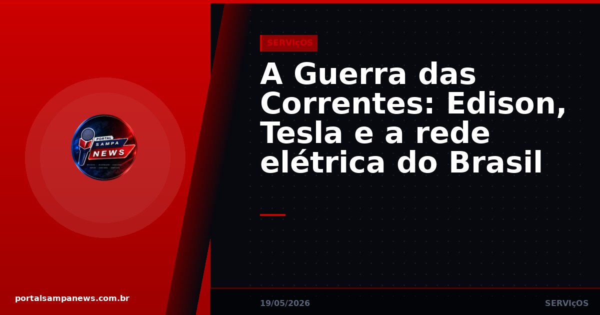 A Guerra das Correntes: Edison, Tesla e a rede elétrica do Brasil