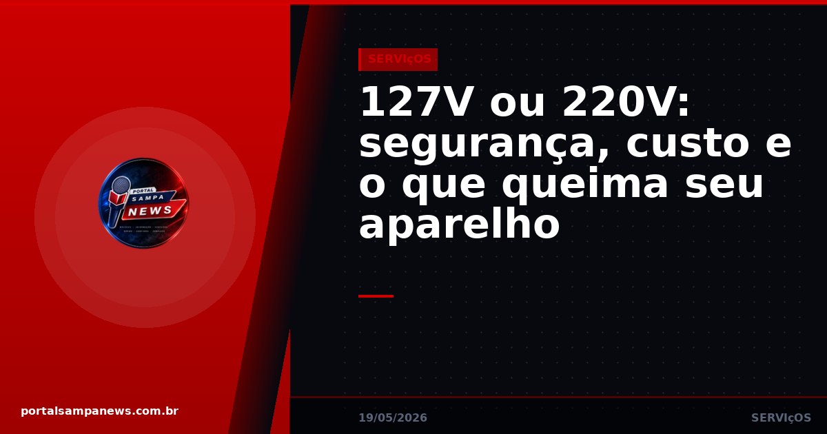 127V ou 220V: segurança, custo e o que queima seu aparelho