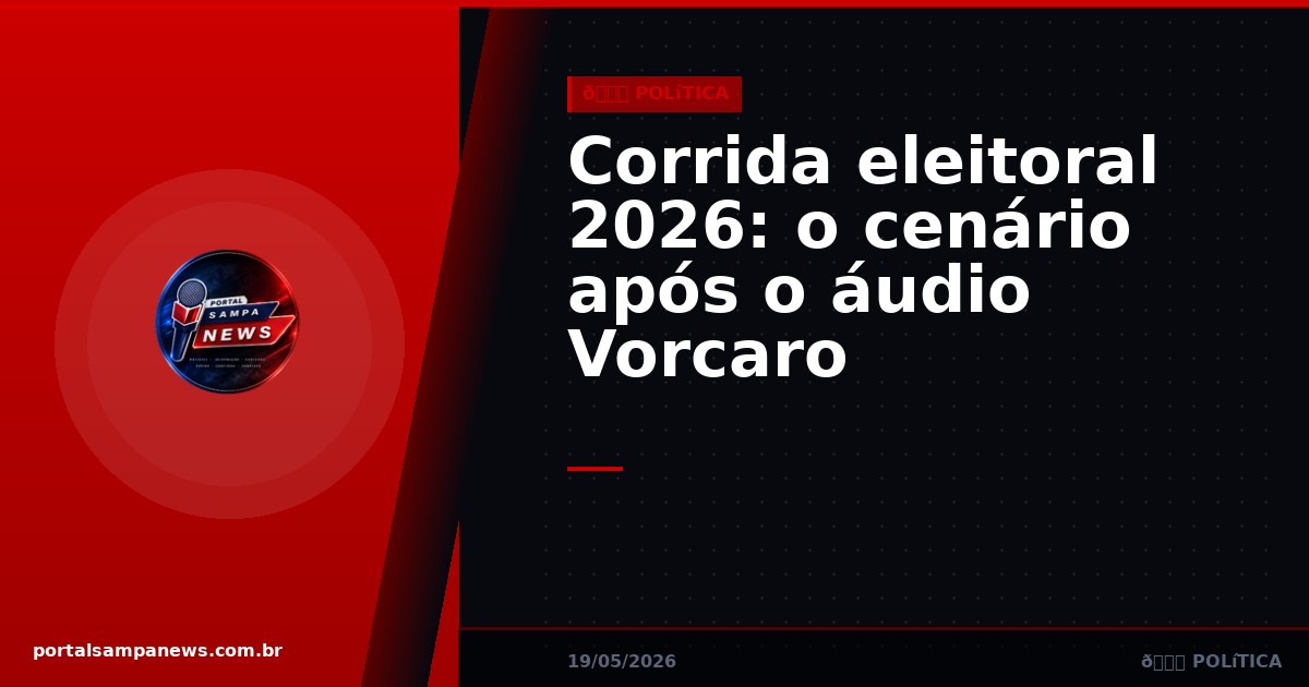 Corrida eleitoral 2026: o cenário após o áudio Vorcaro