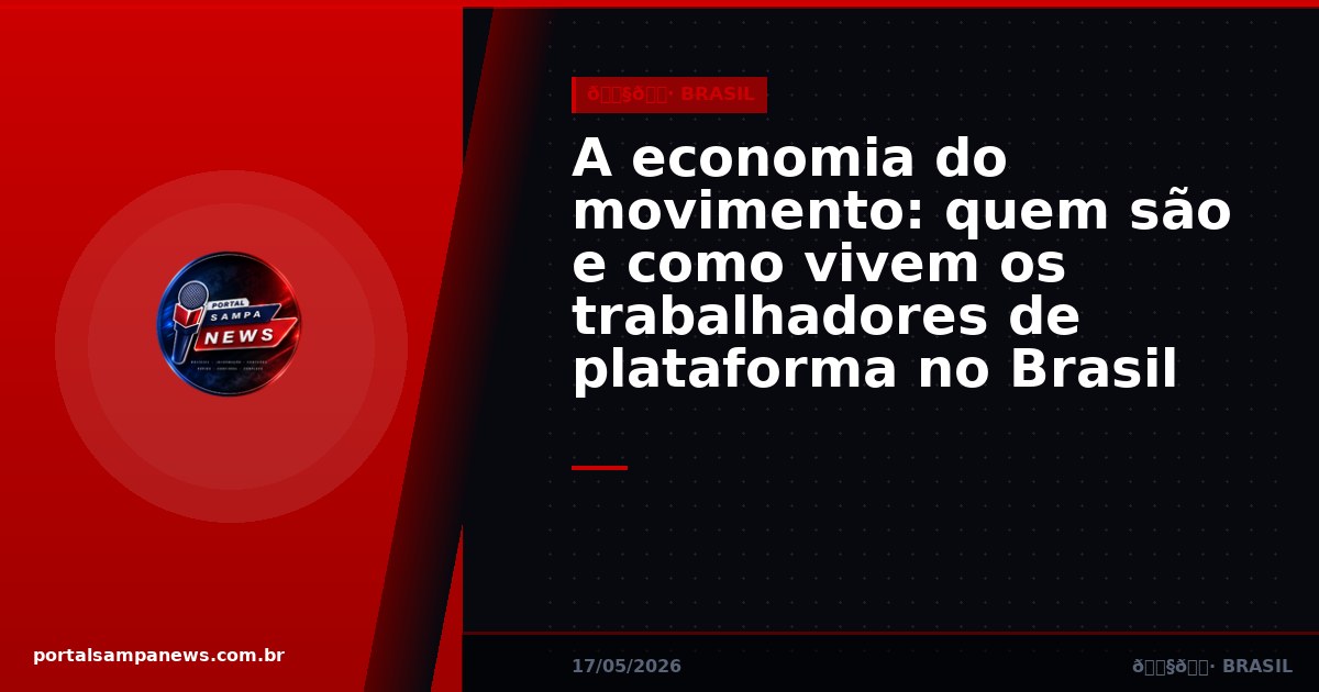 A economia do movimento: quem são e como vivem os trabalhadores de plataforma no Brasil