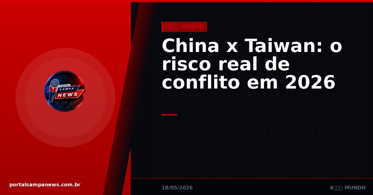 China x Taiwan: o risco real de conflito em 2026