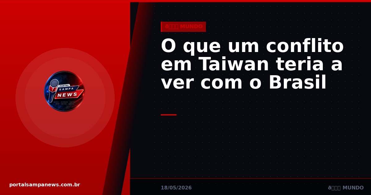 O que um conflito em Taiwan teria a ver com o Brasil