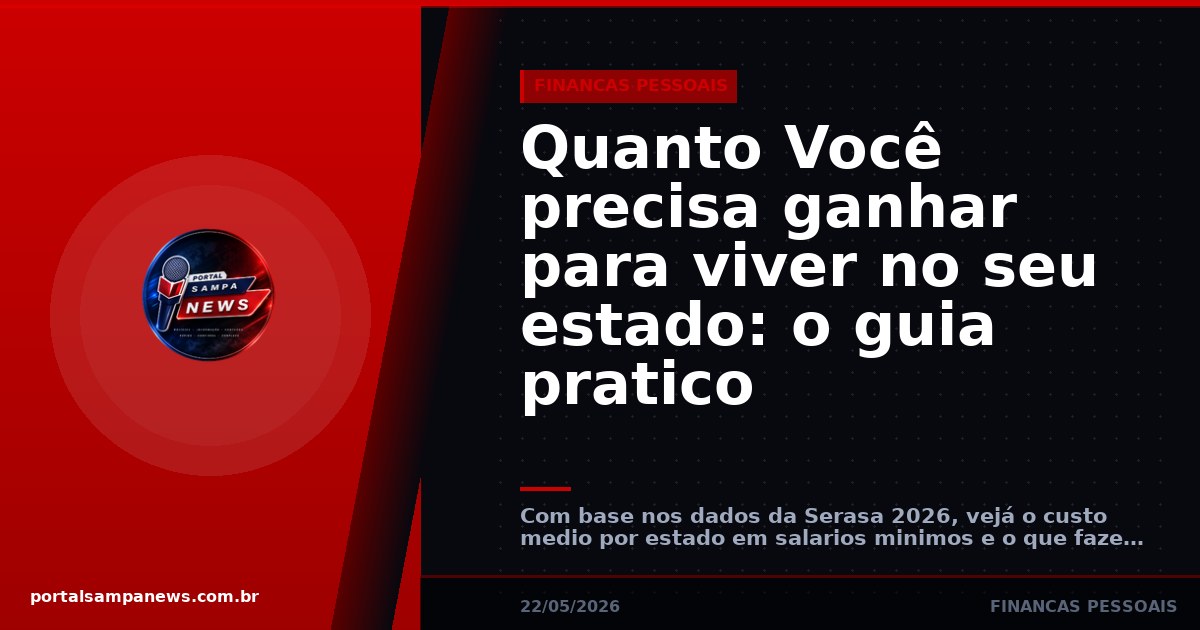 Quanto Você precisa ganhar para viver no seu estado: o guia pratico