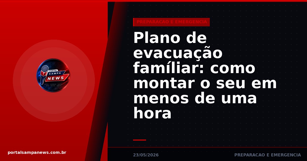 Plano de evacuação famíliar: como montar o seu em menos de uma hora