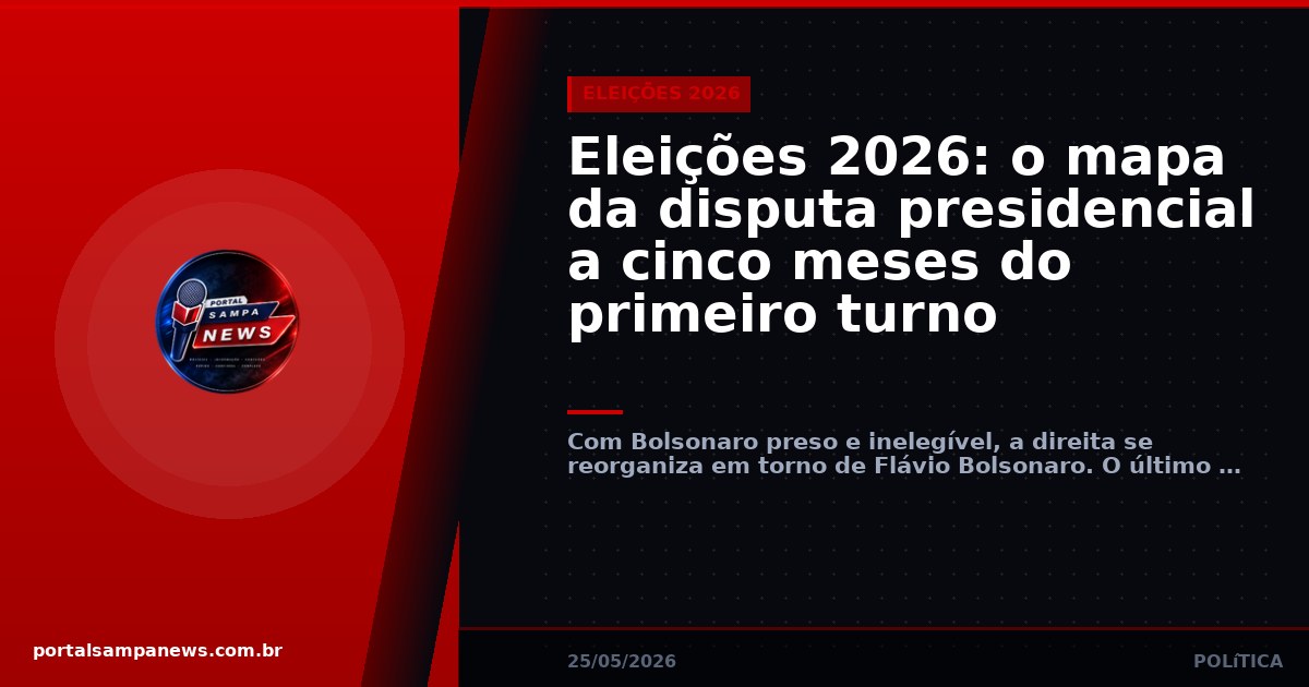 Eleições 2026: o mapa da disputa presidencial a cinco meses do primeiro turno