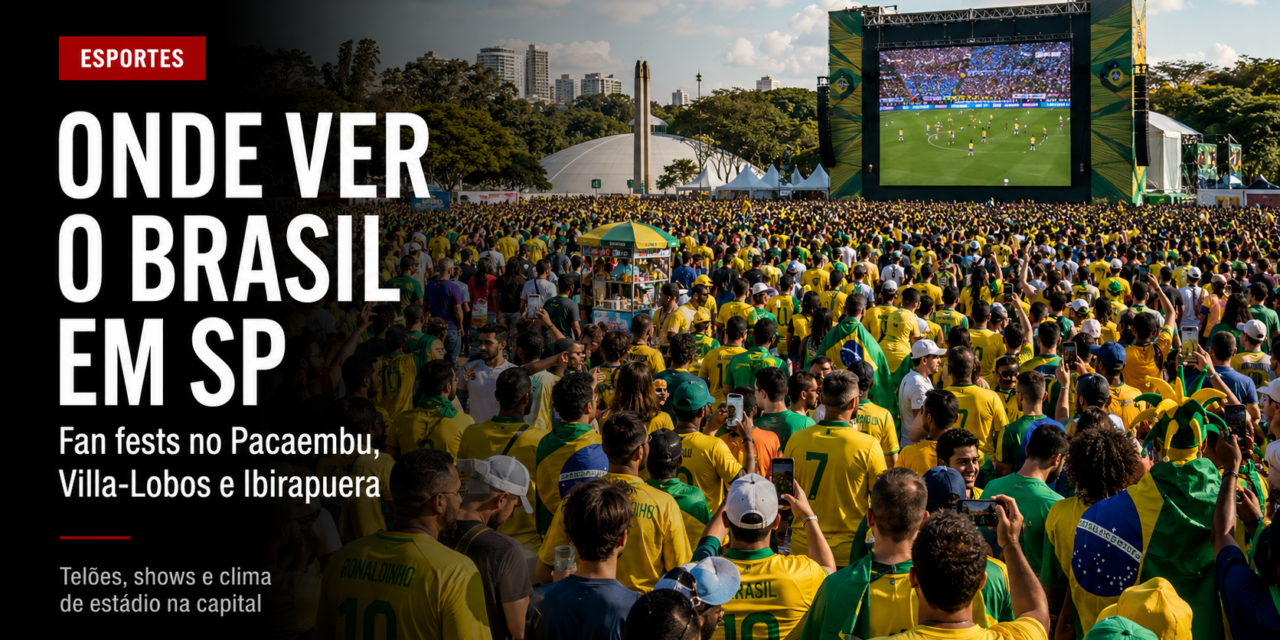 Onde assistir aos jogos do Brasil em SP: fan fests no Pacaembu, Villa-Lobos e Ibirapuera