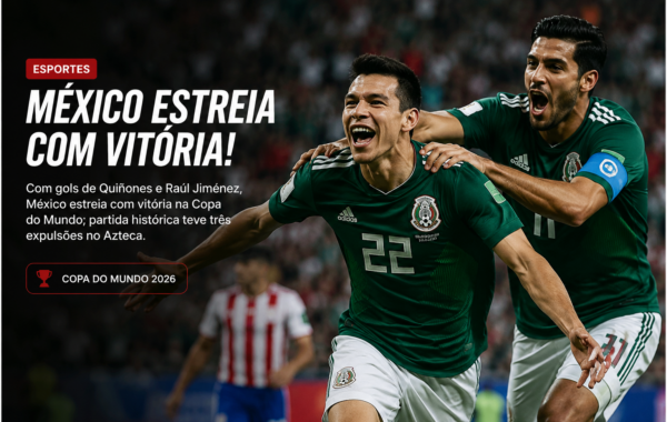 México vence a África do Sul por 2 a 0 na abertura da Copa do Mundo 2026