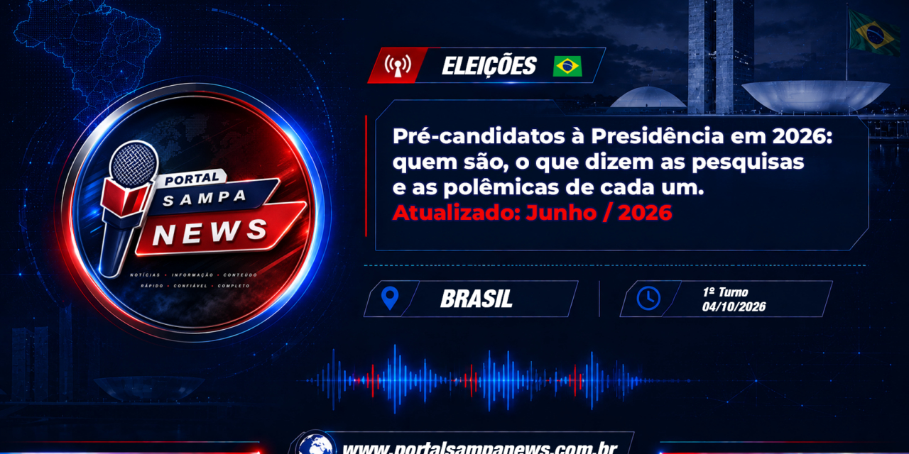 Pré-candidatos à Presidência em 2026: quem são, o que dizem as pesquisas e as polêmicas de cada um — atualizado em junho