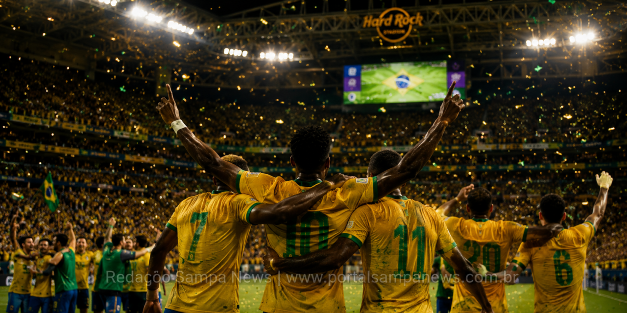 Brasil bate a Escócia por 3 a 0, lidera o Grupo C e avança no mata-mata