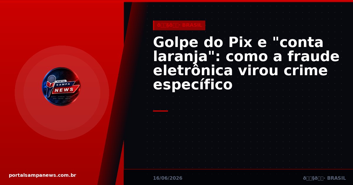 Golpe do Pix e “conta laranja”: como a fraude eletrônica virou crime específico