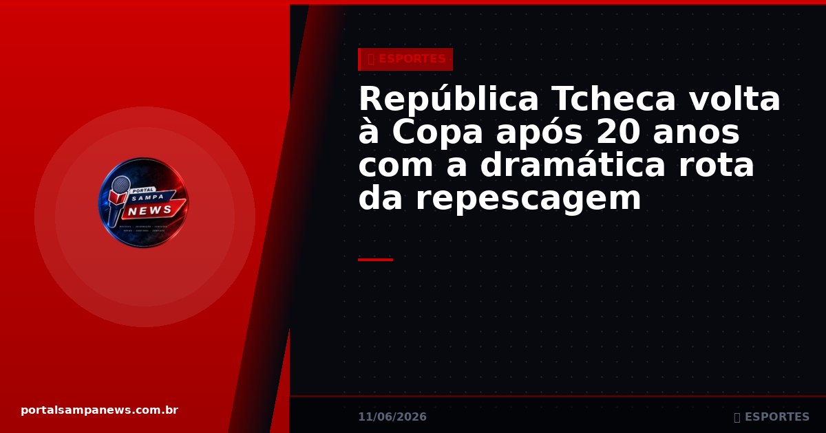 República Tcheca volta à Copa após 20 anos com a dramática rota da repescagem