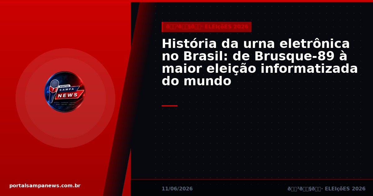 História da urna eletrônica no Brasil: de Brusque-89 à maior eleição informatizada do mundo