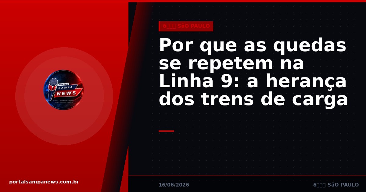 Por que as quedas se repetem na Linha 9: a herança dos trens de carga