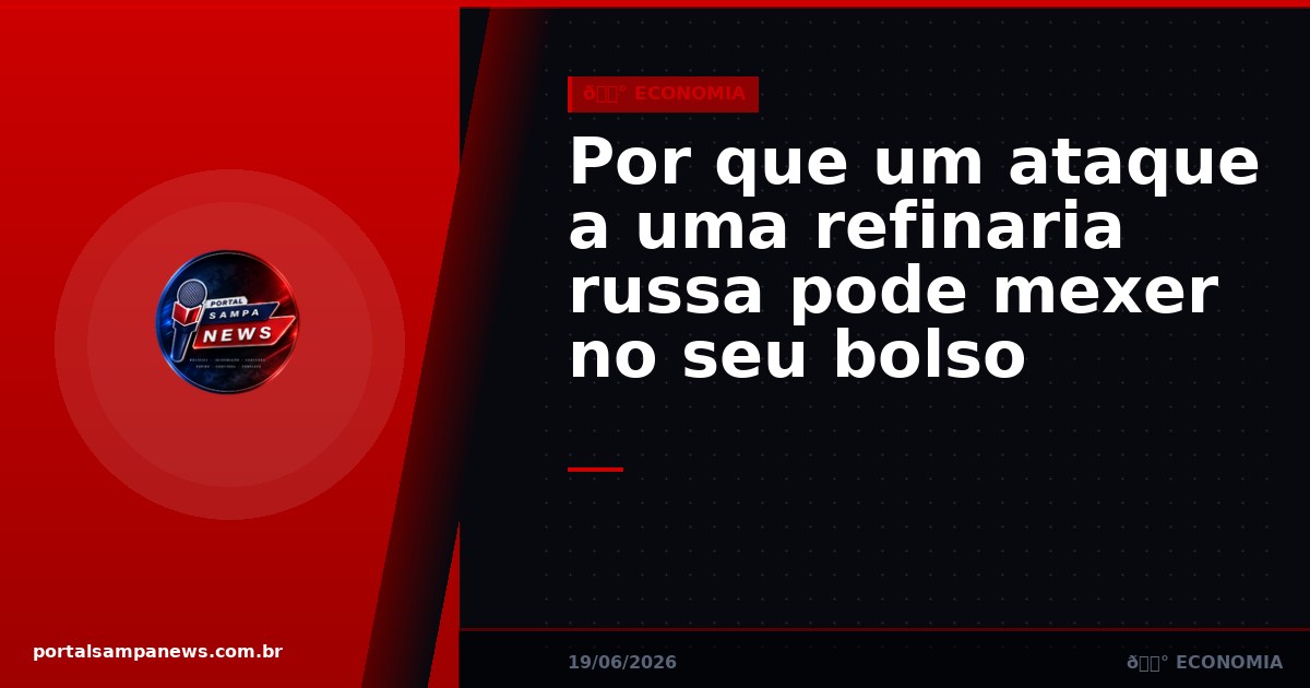 Por que um ataque a uma refinaria russa pode mexer no seu bolso
