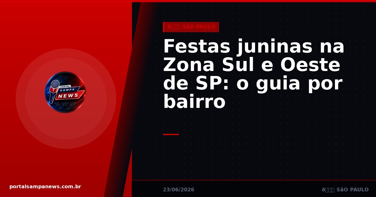 Festas juninas na Zona Sul e Oeste de SP: o guia por bairro