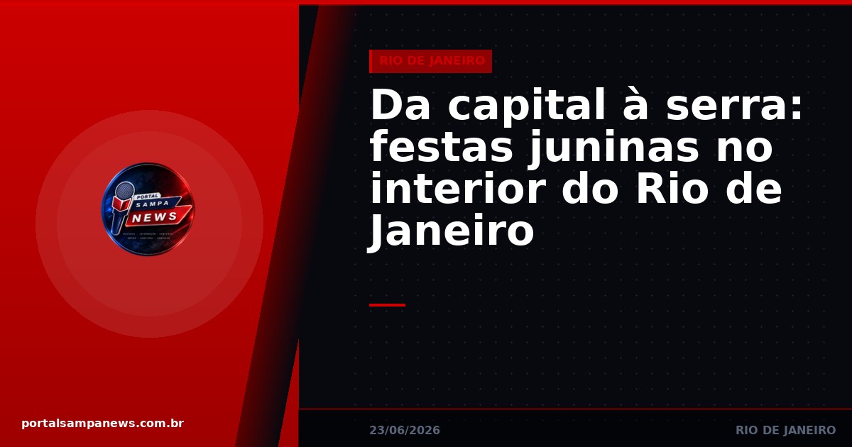 Da capital à serra: festas juninas no interior do Rio de Janeiro