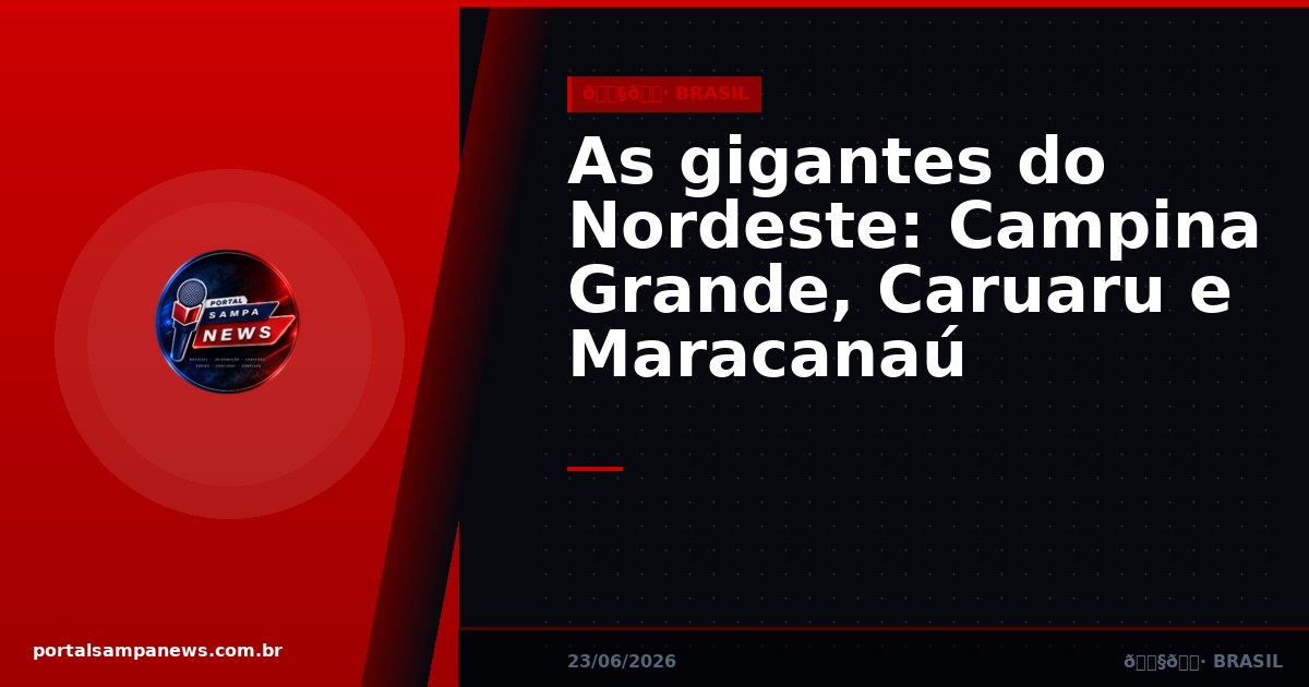 As gigantes do Nordeste: Campina Grande, Caruaru e Maracanaú