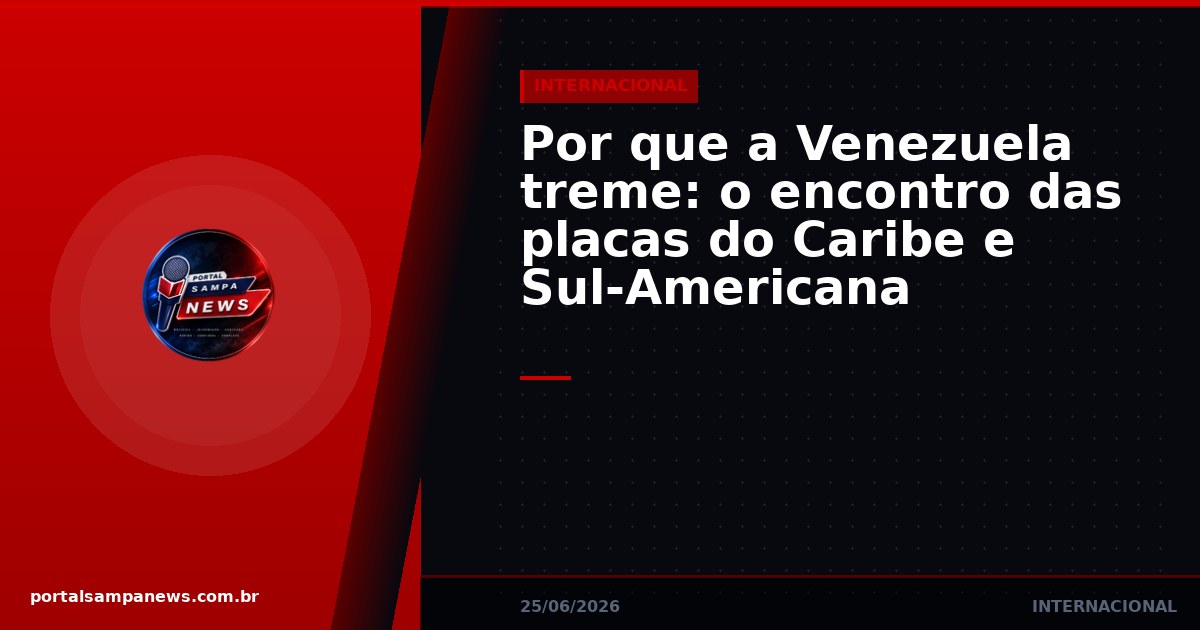 Por que a Venezuela treme: o encontro das placas do Caribe e Sul-Americana