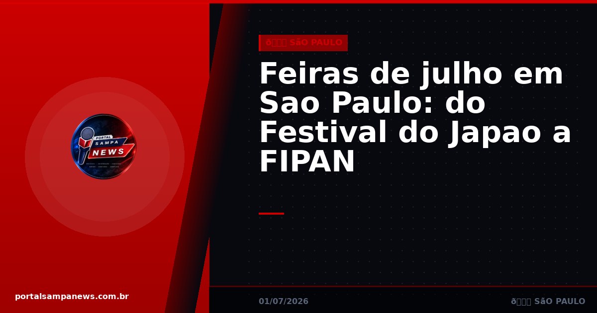 Feiras de julho em Sao Paulo: do Festival do Japao a FIPAN